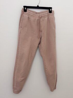 Aritzia Tna Beige Cozy Fleece Boyfriend Jogger Sweatpants
